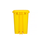 Контейнер-бак для мусора с педалью 30 л Желтый с крышкой - изображение 3