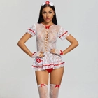 Ролевой костюм игровой костюм медсестры для ролевых игр кружевной халатик бебидолл чулки чепчик обруч митенки RONE XS/S/M