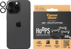 Szkło ochronne PanzerGlass Hoops Camera Lens Protector na aparat Apple iPhone 15 Pro/15 Pro Max Black (5711724011399) - obraz 1