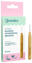 Набір міжзубних щіток Nordics Bamboo Interdental Brushes бамбуковий 0.4 мм 8 шт (3800500324210) - зображення 1