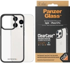 Etui PanzerGlass ClearCase with D3O do Apple iPhone 15 Pro Transparent/Black (5711724011771) - obraz 3