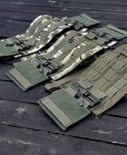Камербанд с системой быстрого сброса и карманами под защитные пакеты 15*30см/Камербанд военный для ВСУ койот - изображение 4