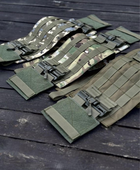 Камербанд с системой быстрого сброса и карманами под защитные пакеты 15*30см/Камербанд военный для ВСУ пиксель - изображение 4