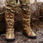 Тактические Бахилы водоталкивающие, Военные гамаши на обувь для Защиты от Дождя Койот L (42-45) - изображение 2