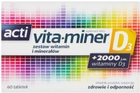 Zestaw witamin i minerałów Aflofarm Braveran Acti vita-miner D3 60 tabletek (5902802701893) - obraz 1