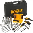 Набор инструментов головок, бит, шестигранных и накидных ключей DeWalt 1/4 и 3/8 на 89 предметов DWMT73800-1