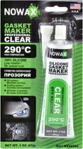 Герметик силікон (Nowax) прозорий 85гр. (GASKET MAKER CLEAR + 290C NX34309