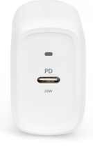 Мережевий зарядний пристрій Digitus USB-C 20Вт PD3.0 Білий (DA-10196) - зображення 4