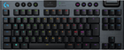 Клавіатура бездротова Logitech G915 Gaming TKL Tenkeyless LIGHTSPEED Wireless RGB Mechanical GL Clicky Nordic Layout Black (920-009537) - зображення 1