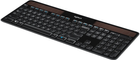 Клавіатура бездротова Logitech K750 Wireless Solar Nordic Layout Black (920-002925) - зображення 2