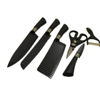Набір ножів LS 6pcs Knife Set + керамічна овочечистка + ножиці Нержавіюча сталь - зображення 1