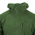 Кофта флісова Helikon-Tex Alpha Hoodie Jacket Grid Fleece Olive XL - зображення 7