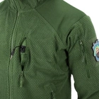 Кофта флісова Helikon-Tex Alpha Hoodie Jacket Grid Fleece Olive XL - зображення 8