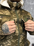 Куртка тактична зимова піксель на овчині розмір XL - зображення 4
