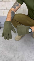 Перчатки тактические на флисе размер XL олива - изображение 4