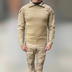Армійська Кофта Убакс, Койот, коттон (бавовна), розмір XL, Combat, тактична сорочка Убакс - зображення 1