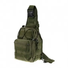 Армейская сумка через плечо | Сумка наплечная | Нагрудная мужская сумка DL-271 тканевая KordMart (TL271195ws54857-2)