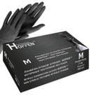 Нітрілові Hoffen Мedical black нестерильні текстуровані без пудри р.M - - зображення 1