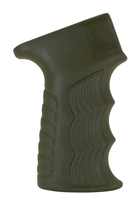 Пистолетная рукоятка DLG Tactical (DLG-098) для АК-47/74 (полимер) прорезиненная, олива - изображение 1