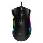 Игровая компьютерная мышь XTRIKE ME GM-226 проводная USB с RGB подсветкой |1200-7200 4 step DPI, USB| Black