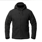 Кофта тактическая флисовая флиска куртка с капюшоном S.archon black Размер XL - изображение 1