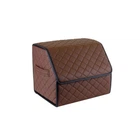 Сумка-органайзер EVAtech ECO S 30x30x35 см коричневая с коричневой нитью (EHECESZZBB)