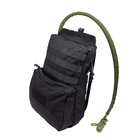 Тактичний рюкзак на плитоностку, утилітарний підсумок під гідратор ROCO tactical Кордура 1000D Чорний - зображення 4