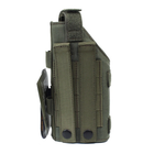 Тактична кобура універсальна для пістолета cordura, армійська кобура Roco Tactical Olive - зображення 4