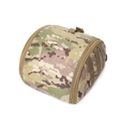 Рюкзак тактический на плитоноску для хранения, переноски балистического шлема, каски 1000D мультикам - изображение 2