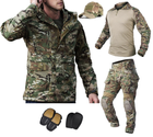 Тактичний костюм - куртка M65 (вітрівка), убакс, штани, кепка + захист Han Wild G3 multicam XL