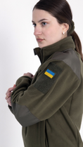 Флісова військова жіноча кофта KRPK ЗСУ олива M розмір - зображення 3