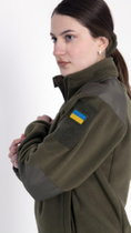 Флісова військова жіноча кофта KRPK ЗСУ олива XS розмір - зображення 3