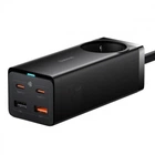 Мережевий фільтр Baseus GaN3 Pro Desktop Powerstrip 65W (2xType-C + 2xUSB + AC(EU)) Black