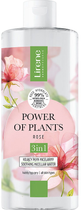 Płyn micelarny Lirene Power of Plants kojący 3 w 1 róża 400 ml (5900717077355) - obraz 1