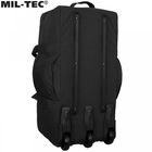 Сумка валіза та рюкзак на коліщатках Mil-Tec 110 л - чорна 13854002 - зображення 3