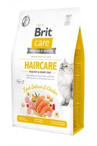 Сухой корм для кошек Brit Care Cat GF Haircare Healthy & Shiny Coat со сложным уходом за шерстью с лососем и курицей