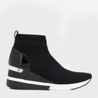 Sneakersy damskie z siatki na platformie wysokie wsuwane Michael Kors 43F7SKFE5D-001 40 Czarne (191261518929)