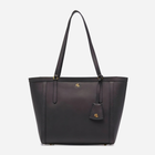 Torebka shopper damska skórzana Lauren Ralph Lauren 431842431001 Czarna (3616532146559)