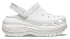 Женские кроксы Crocs Mega Crush Clog White M7W9-39-25.5 см 207988