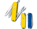 Складной швейцарский нож Victorinox Vx06223.8G.2 Classic SD Ukraine 7 функций 58 мм желто-синий - изображение 4