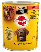 Mokra karma dla psów Pedigree Cuisine z wołowiną, makaronem i marchewką w sosie 800 g (3065890152861) - obraz 1