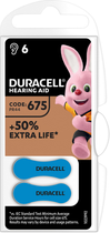 Батарейки для слухових апаратів Duracell Hearing Aid 675 6 шт (96091470) - зображення 3