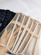 Корсет на одяг на 16-ти кісточках з прозорими вставками люкс 42р. Бежевий (5113) TR_29936359 - зображення 8