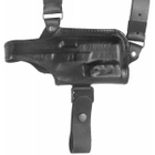 Кобура Медан для CZ P-10 С с фонариком оперативная кожаная формованная с кожаным креплением (1007 CZ P-10 С с фонариком) - изображение 2