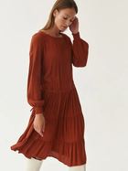 Sukienka midi jesienna damska Tatuum Kinilia T2220.197 44 Pomarańczowa (5900142185373) - obraz 3