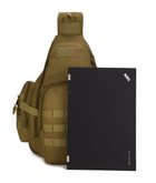 Рюкзак тактический однолямочный Protector Plus X212 coyote - изображение 7