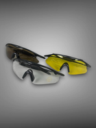 Очки тактические защитные Yellow GL-23 с желтой линзой - изображение 4