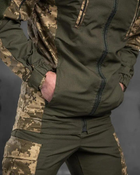 Мужской тактический весенний костюм Горка M пиксель+олива - изображение 3