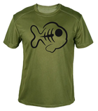 Футболка потоотводящая военная ВСУ с принтом "Костлявая рыба" в оливе S - изображение 1