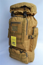 Рюкзак тактический походный DBZO объем 65 л Койот - изображение 6